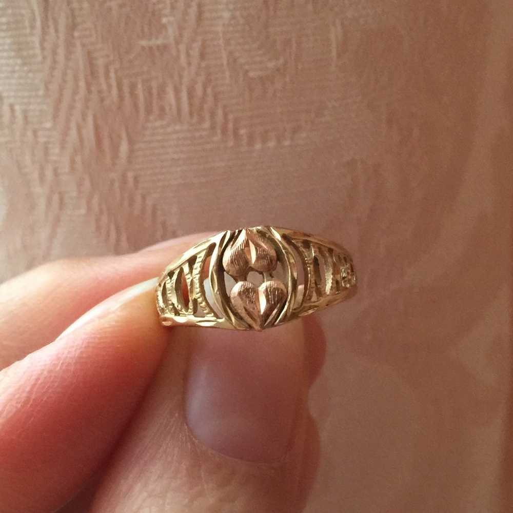 14k 14kt Gold Rose Gold Ring - image 4