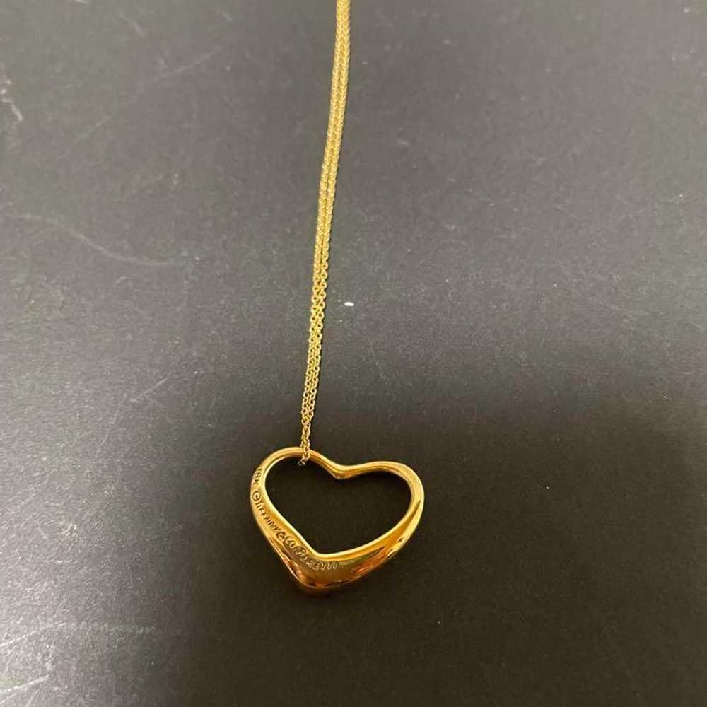 Tiffany & Co. Vintage Heart-Shaped Gold Necklace - image 1