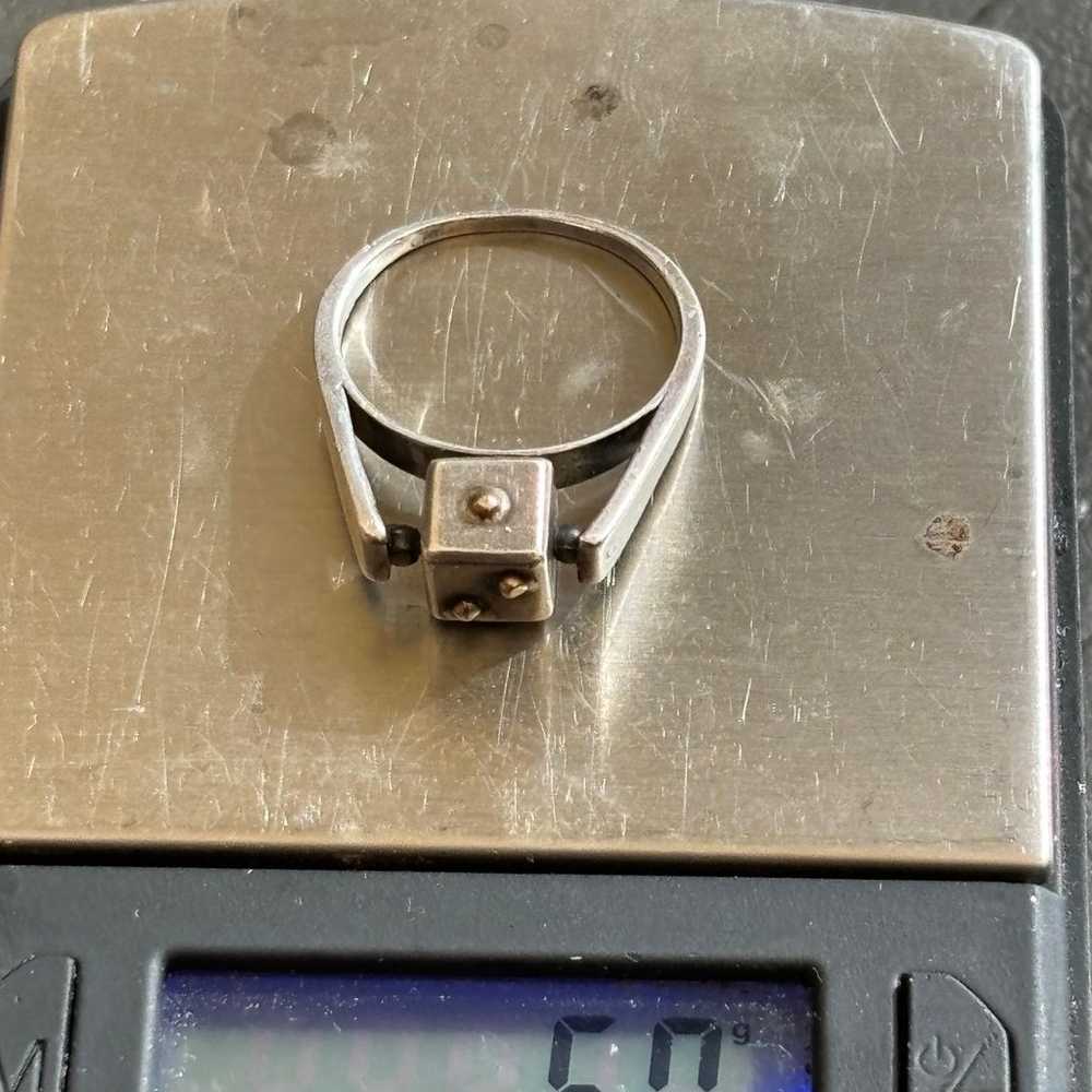 14k white gold ring size 7 - image 8