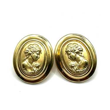 14K yellow gold Victorian Lady Style  earrings - image 1