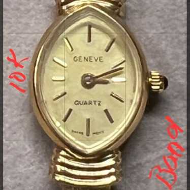 10K GOLD Geneve Watch and 10k Band