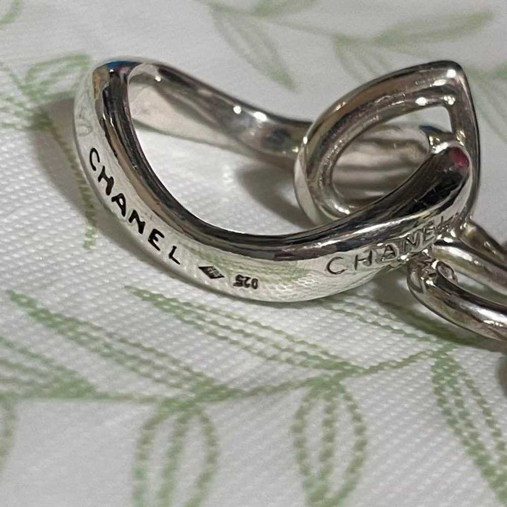 Chanel CHANEL Silver Ring Silver 925 Size #12 - image 11