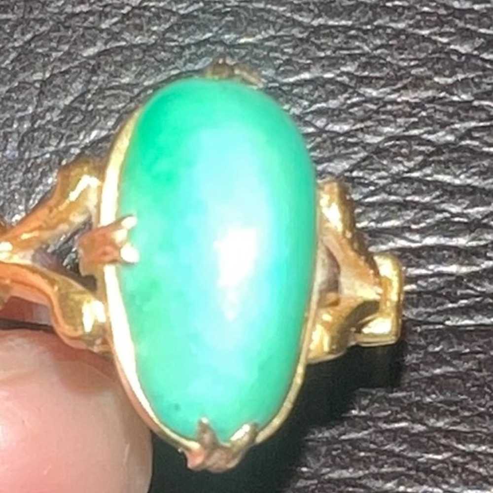 22k gold ring with stone - image 5