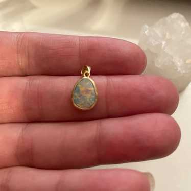 14K opal pendant - image 1