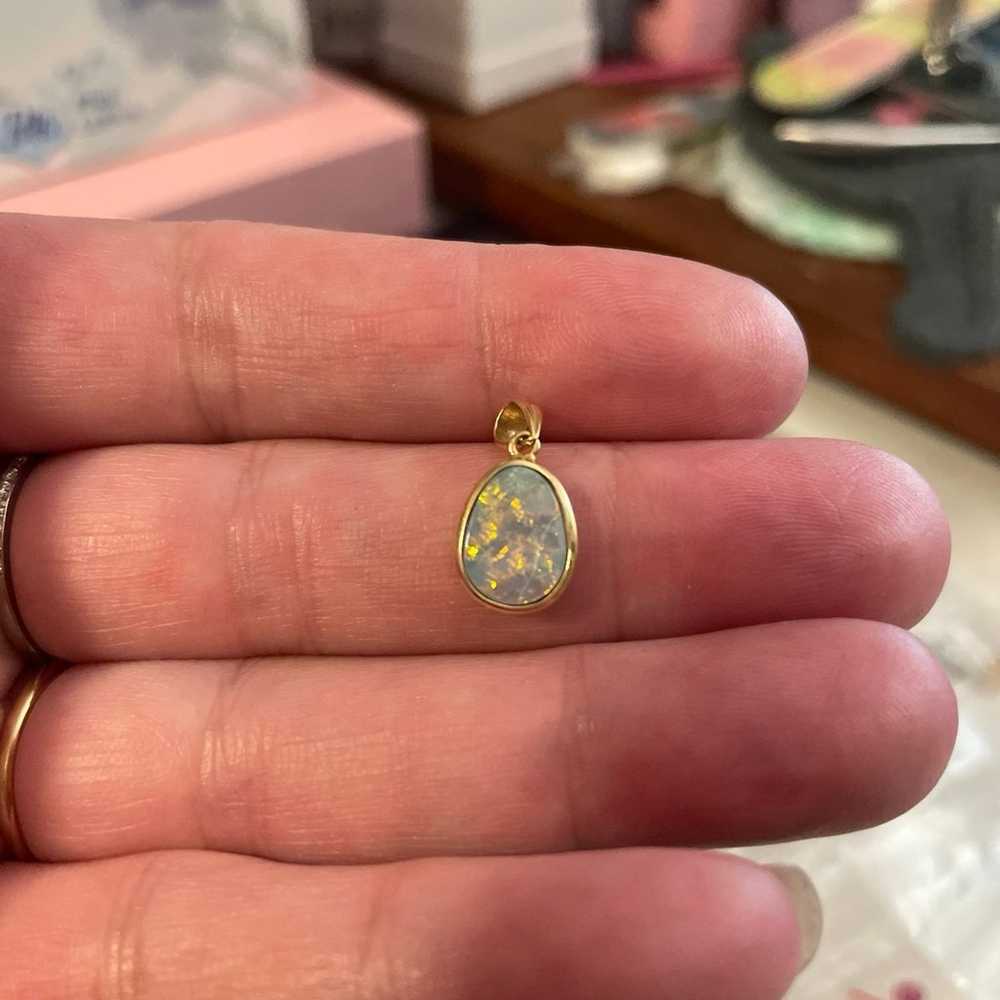 14K opal pendant - image 3