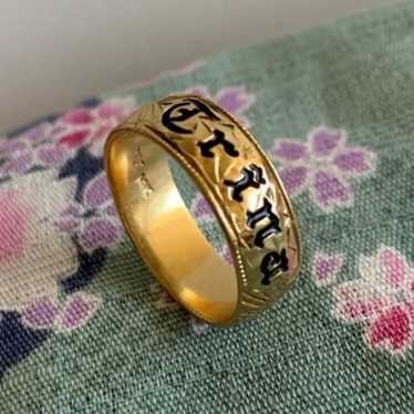 14k Gold Hawaiian Heirloom Scroll “Trina” Ring Siz