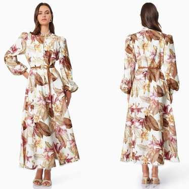 Elliatt Meadow Day Floral Long Sleeve Linen Blend 