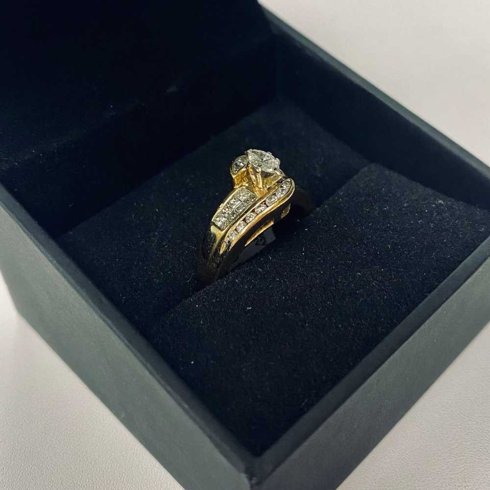 Gold Diamond Ring - image 3