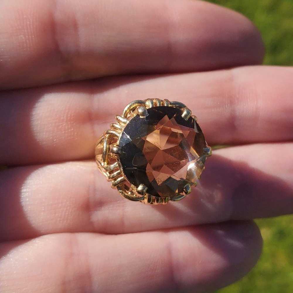 Vintage 14k gold ring with real gem. - image 11