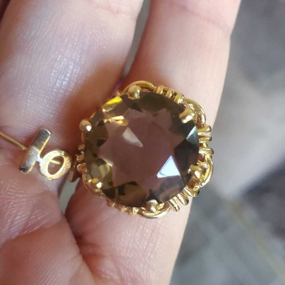 Vintage 14k gold ring with real gem. - image 12