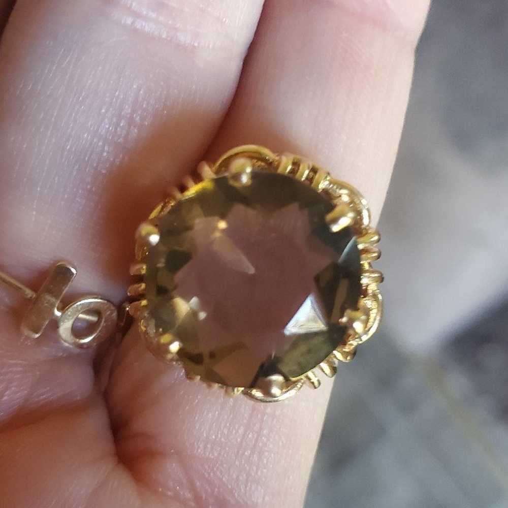 Vintage 14k gold ring with real gem. - image 6