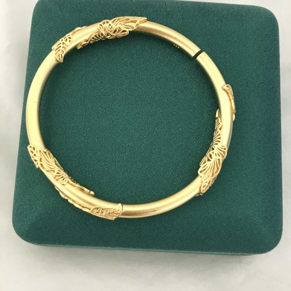 999 24k Soild Yellow Gold Acacia vine Bracelet - image 2