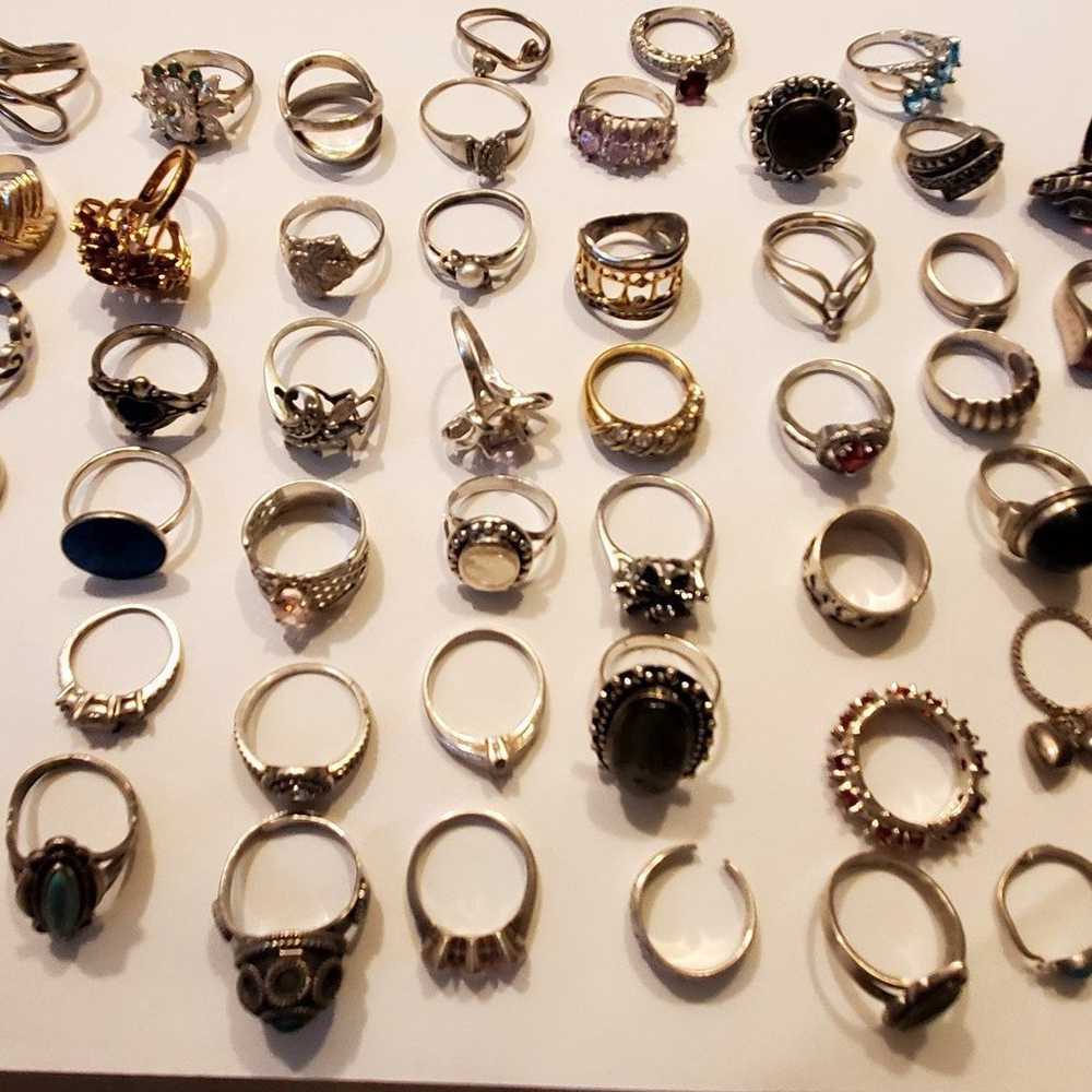 925 Sterling Silver Ring lot - image 1