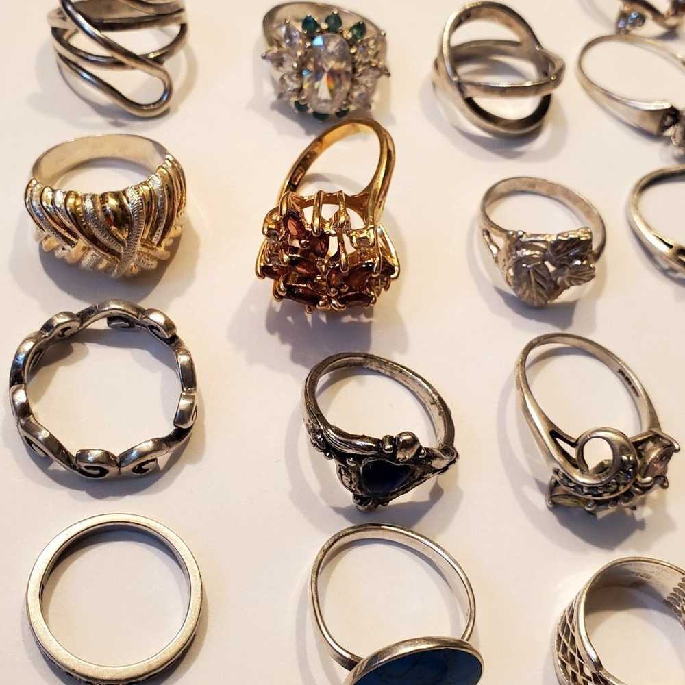 925 Sterling Silver Ring lot - image 4