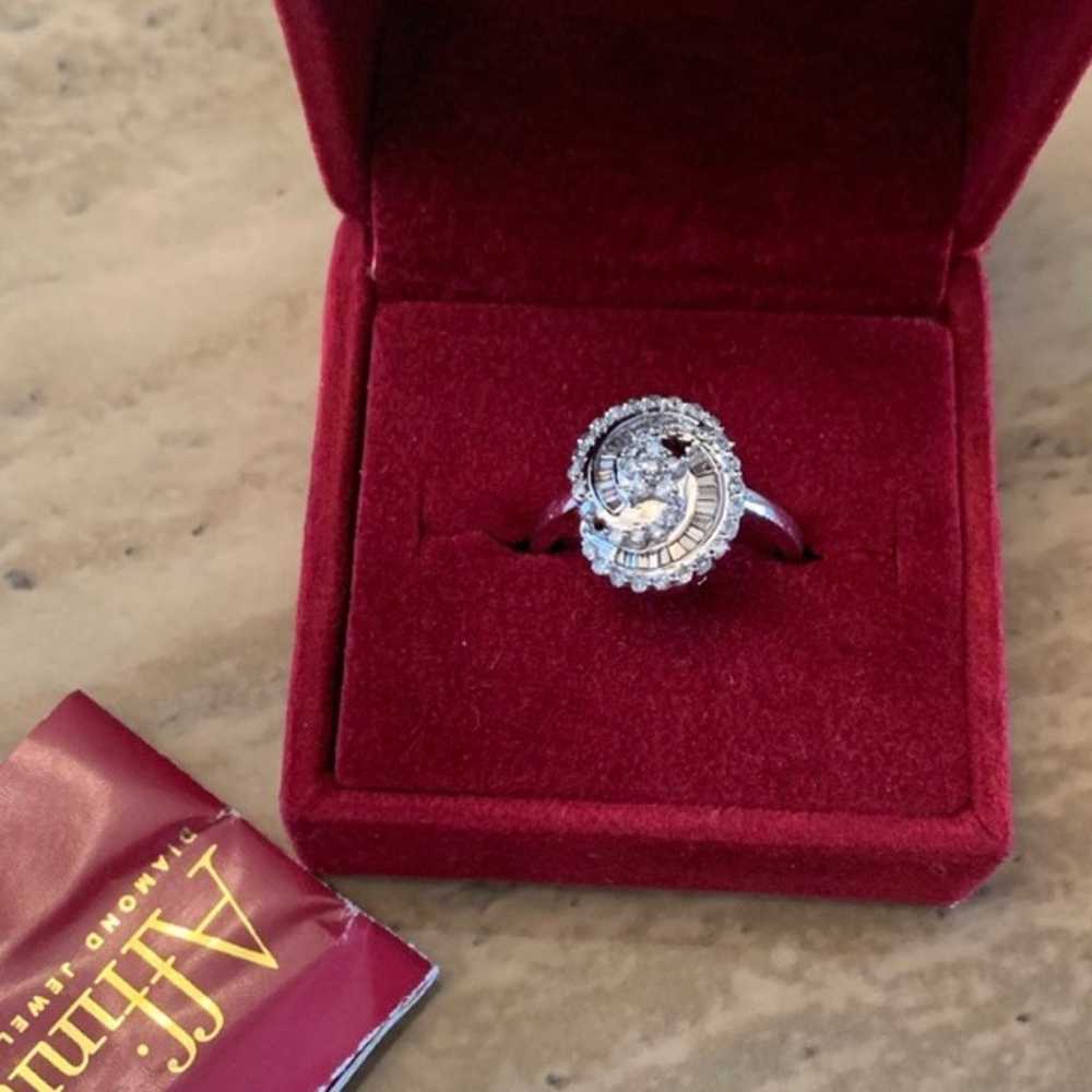 14K White Gold 3/4 ct tw Diamond Ring - image 10