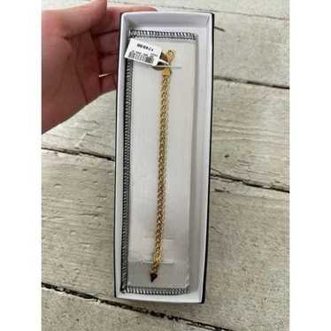 10k Yellow Gold Braided Double Rope Bracelet NWT 7