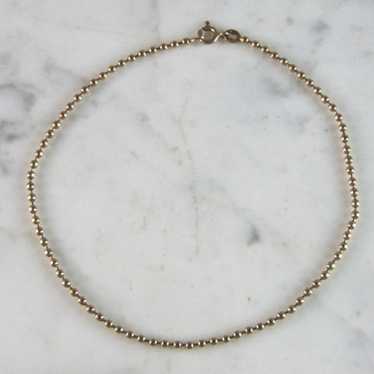 Womens 14K Yellow Gold Ankle Bracelet 4g E2999 - image 1