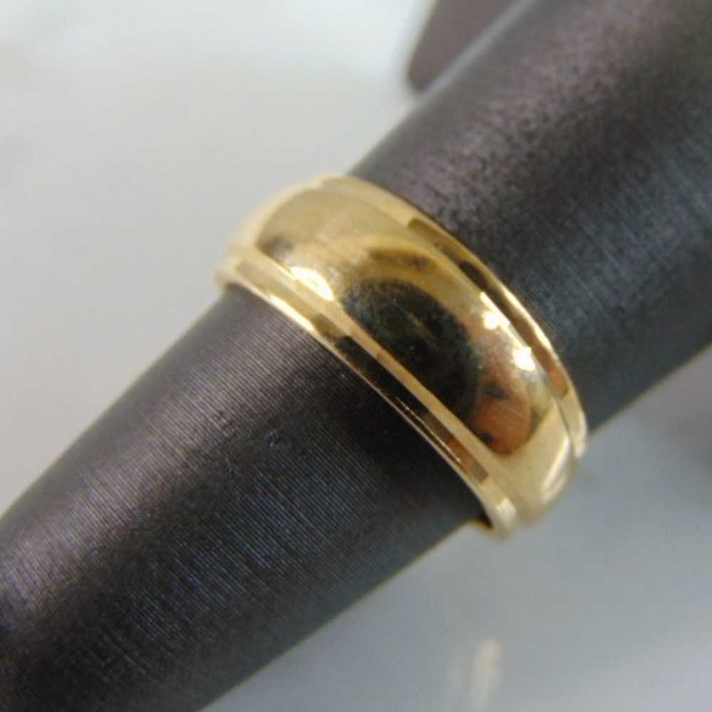 Womens Vintage Estate 14k Yellow Gold Band Ring E… - image 1