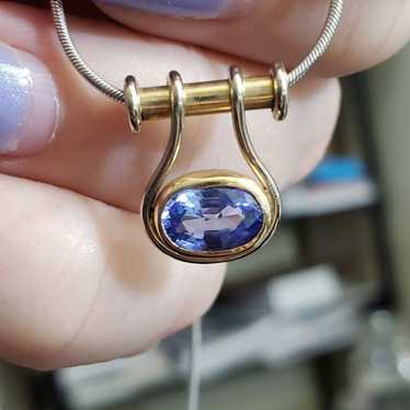 14k tanzanite necklace! - image 1