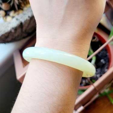 Vintage Solid Jade Bangle Bracelet