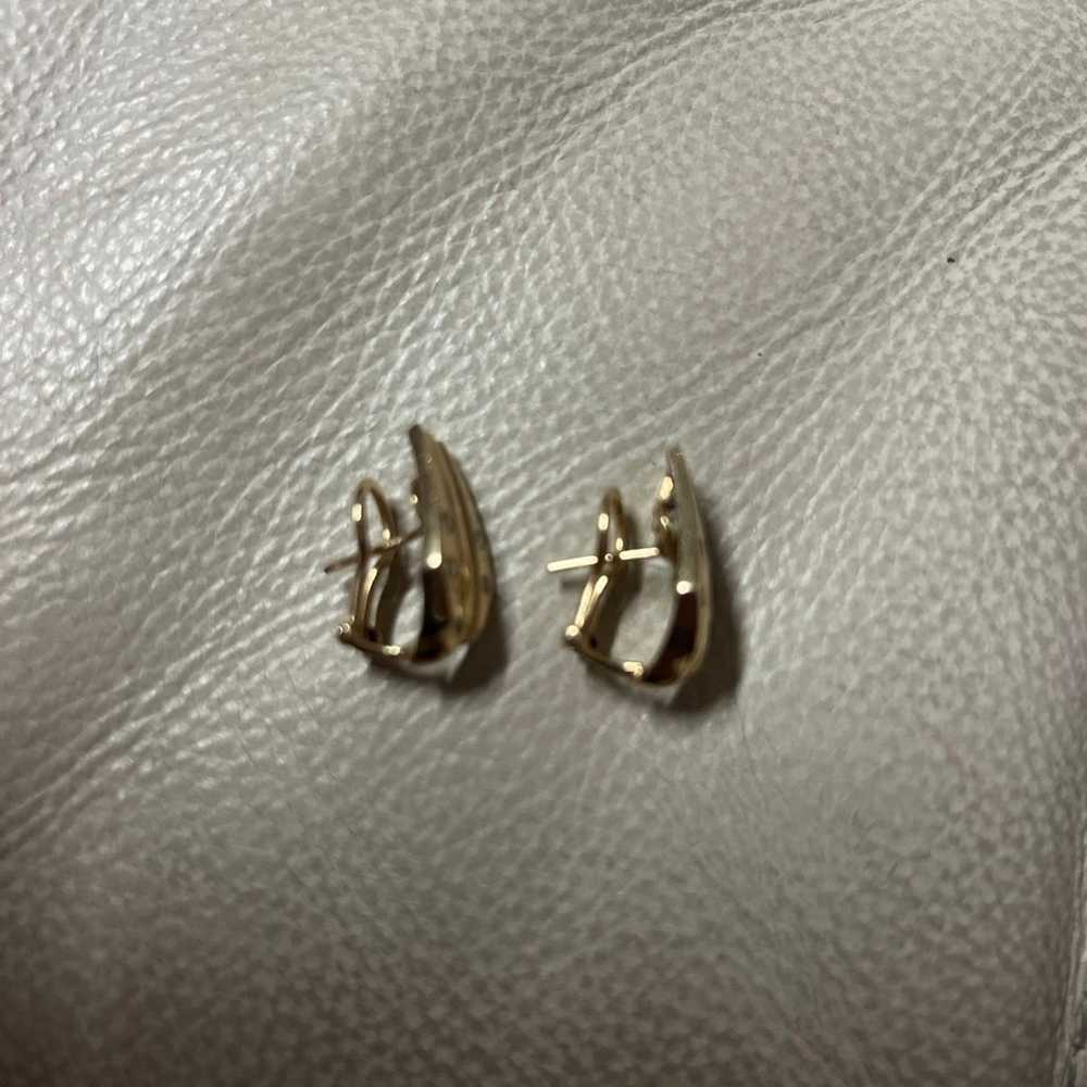 14k diamond earrings - image 2