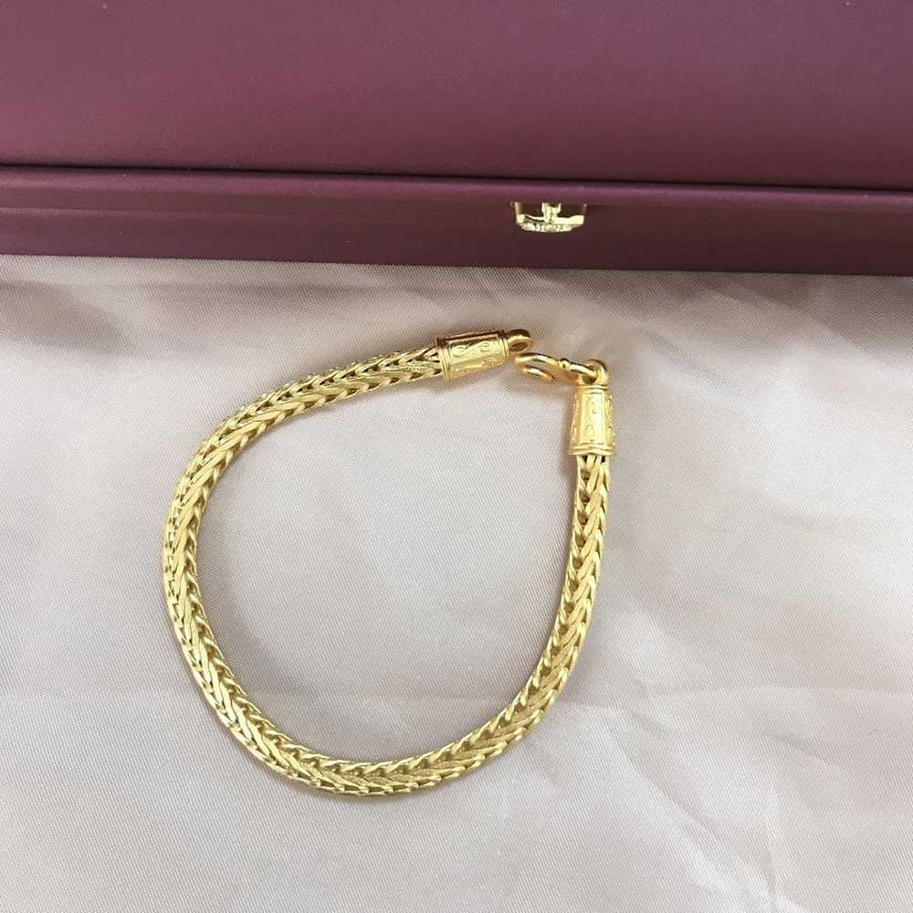 Vintage solid Gold Bracelet - image 1