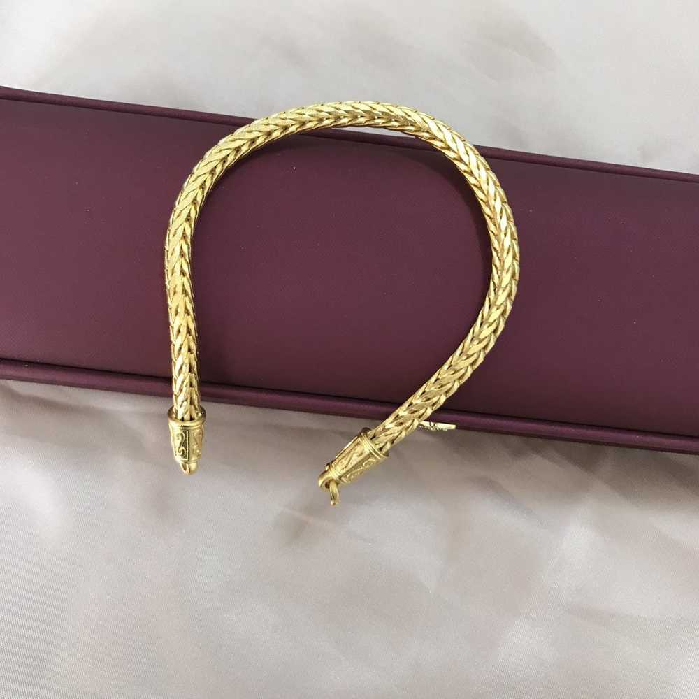 Vintage solid Gold Bracelet - image 6