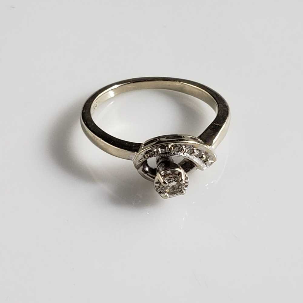 Vintage 0.30 ctw Diamond Wedding Set - image 5