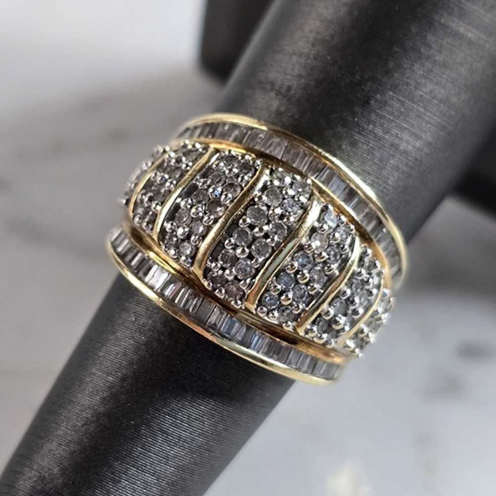 Womens Vintage Estate 10K Gold Diamond Ring 6.1g … - image 1