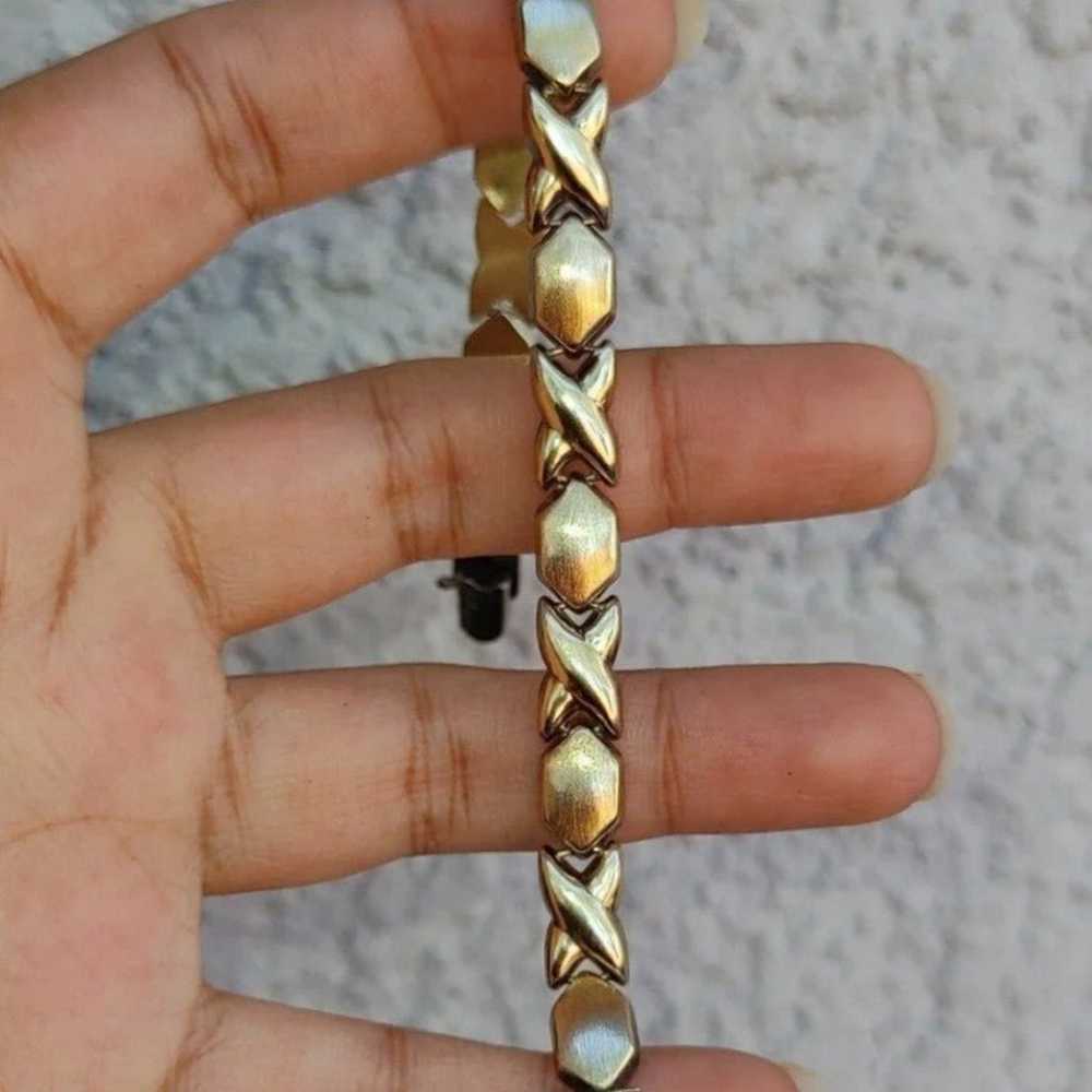 10K Gold XO Bracelet - image 11