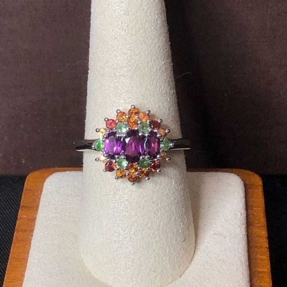 Sterling Silver Amethyst, Garnet, Peridot, Citrin… - image 5