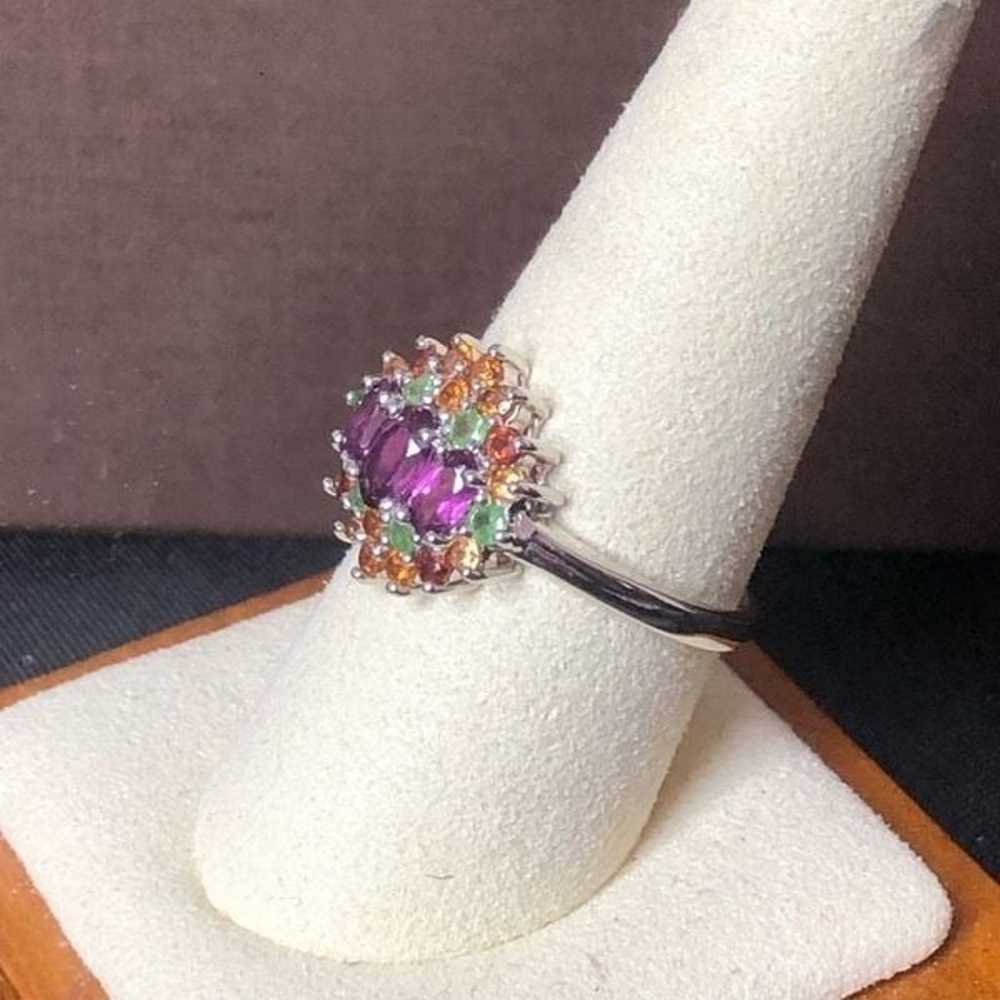 Sterling Silver Amethyst, Garnet, Peridot, Citrin… - image 7