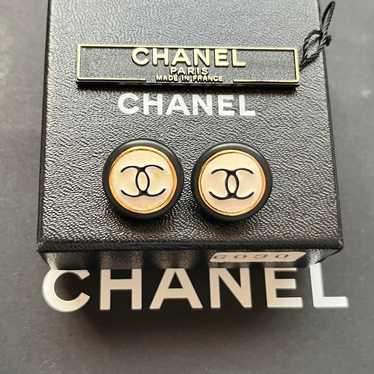 Super Rare! CHANEL Coco Mark Vintage Earrings COCO