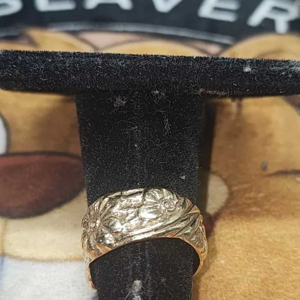 14K SOLID YELLOW GOLD JAMES AVERY RETIRED RING - image 3