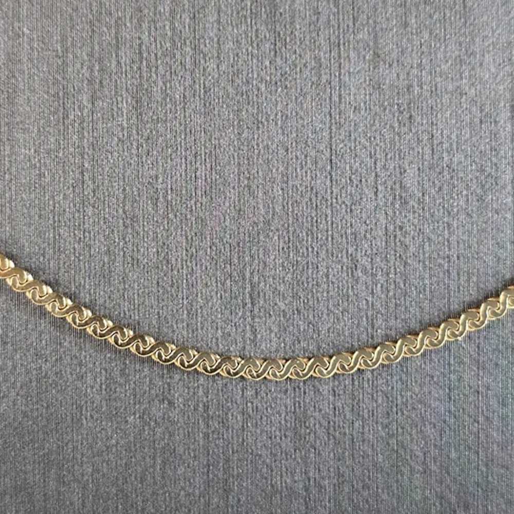 Womens Vintage Estate 14K Yellow Gold Necklace 7.… - image 2