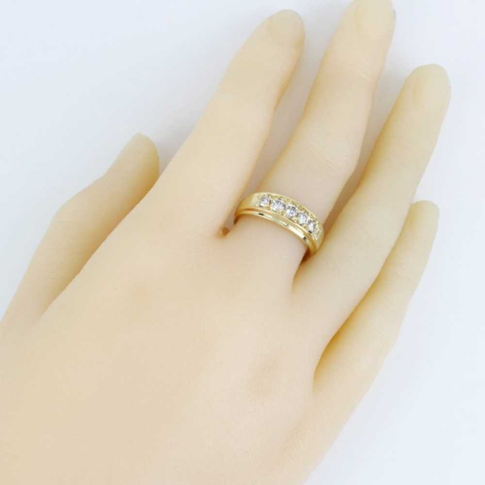 14K Yellow Gold Vintage Diamond Wedding Band - image 6