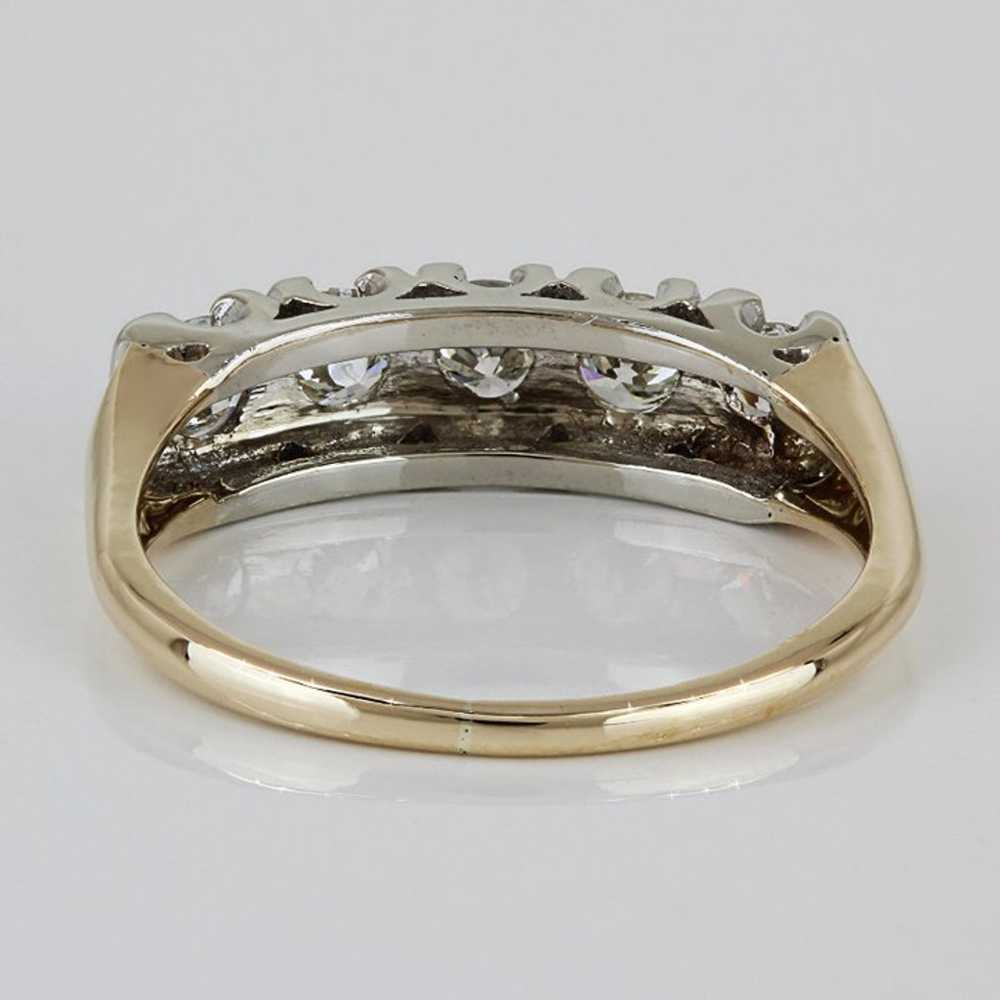 14KYG 5-Diamond Bridal Wedding Ring/ Anniversary … - image 4