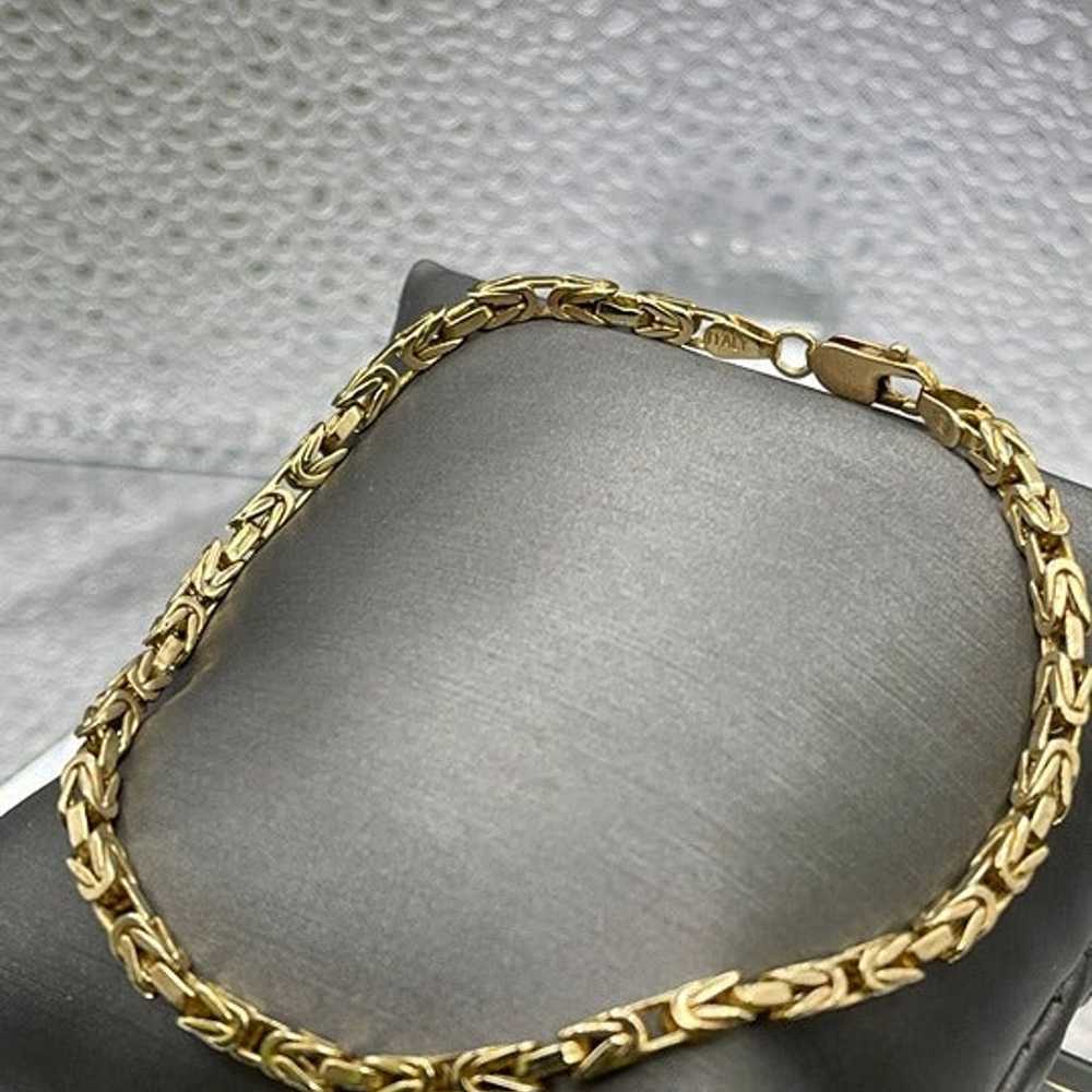 A Vintage Italian 14 Karat Yellow Gold Super Link… - image 1