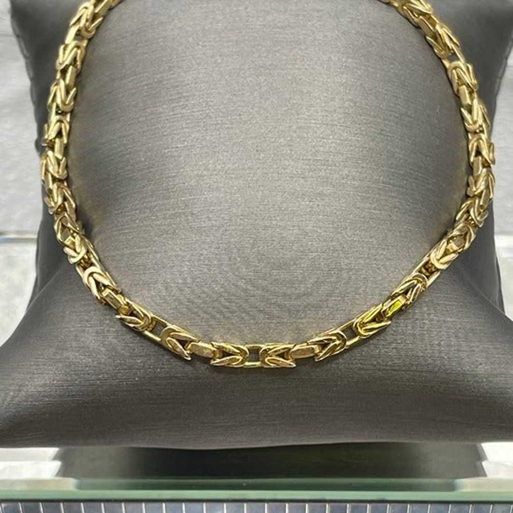 A Vintage Italian 14 Karat Yellow Gold Super Link… - image 3