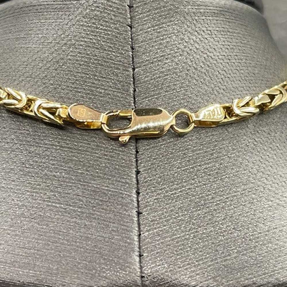 A Vintage Italian 14 Karat Yellow Gold Super Link… - image 4