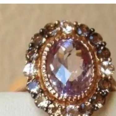 14kt leVian Strawberry Gold pink amethyst ring