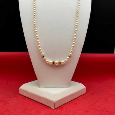 Vintage Natural Pearls and 14k Gold Accents and 14