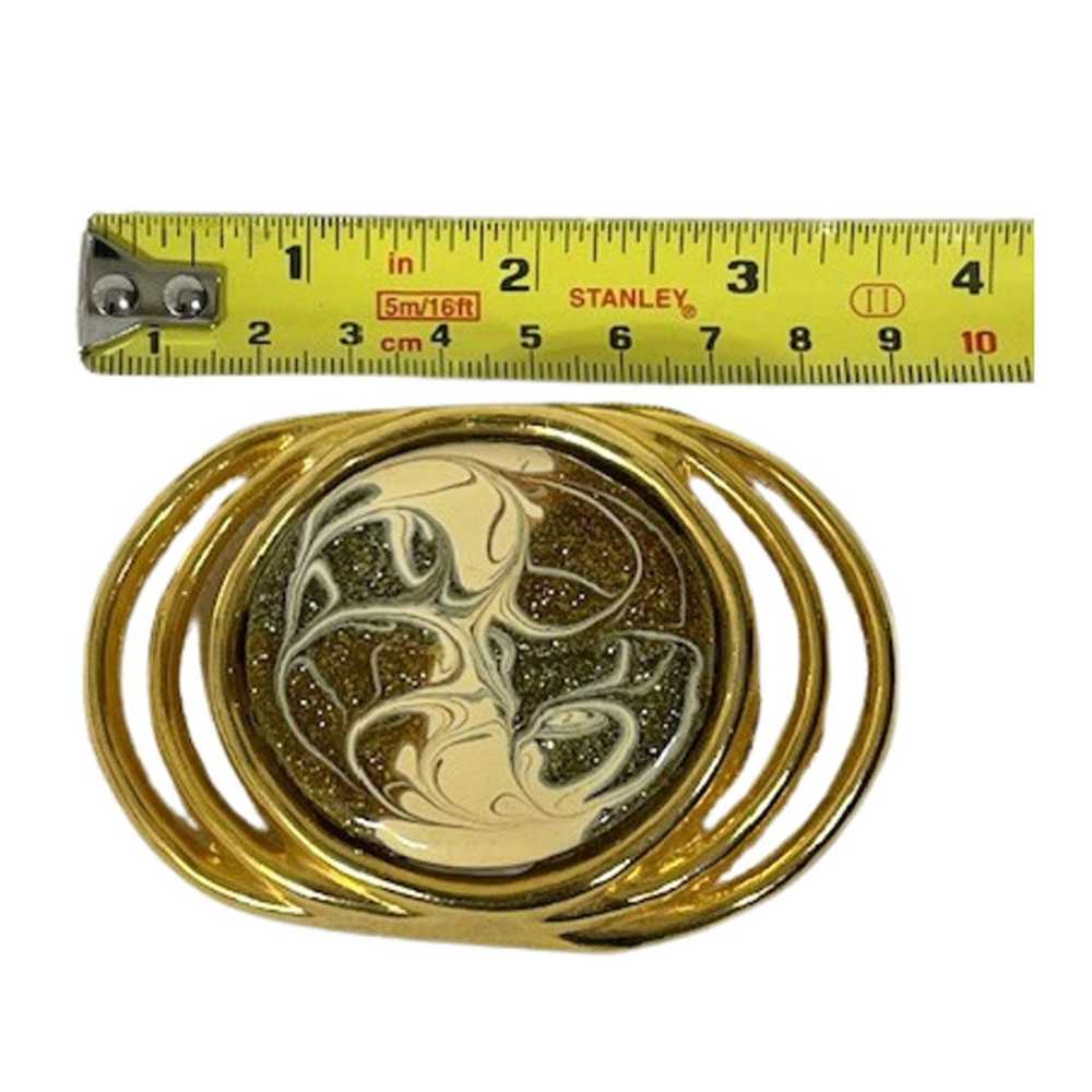 Vintage art deco butterscotch swirl catching belt… - image 1