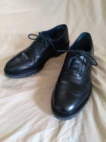 Diesel Black Gold Combat Wingtips Shoes Lug Sole B