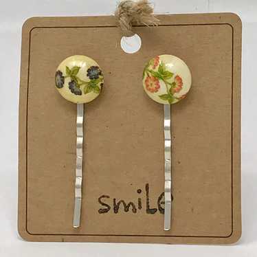 Handcrafted Bobby Pins Vintage Porcelain - image 1