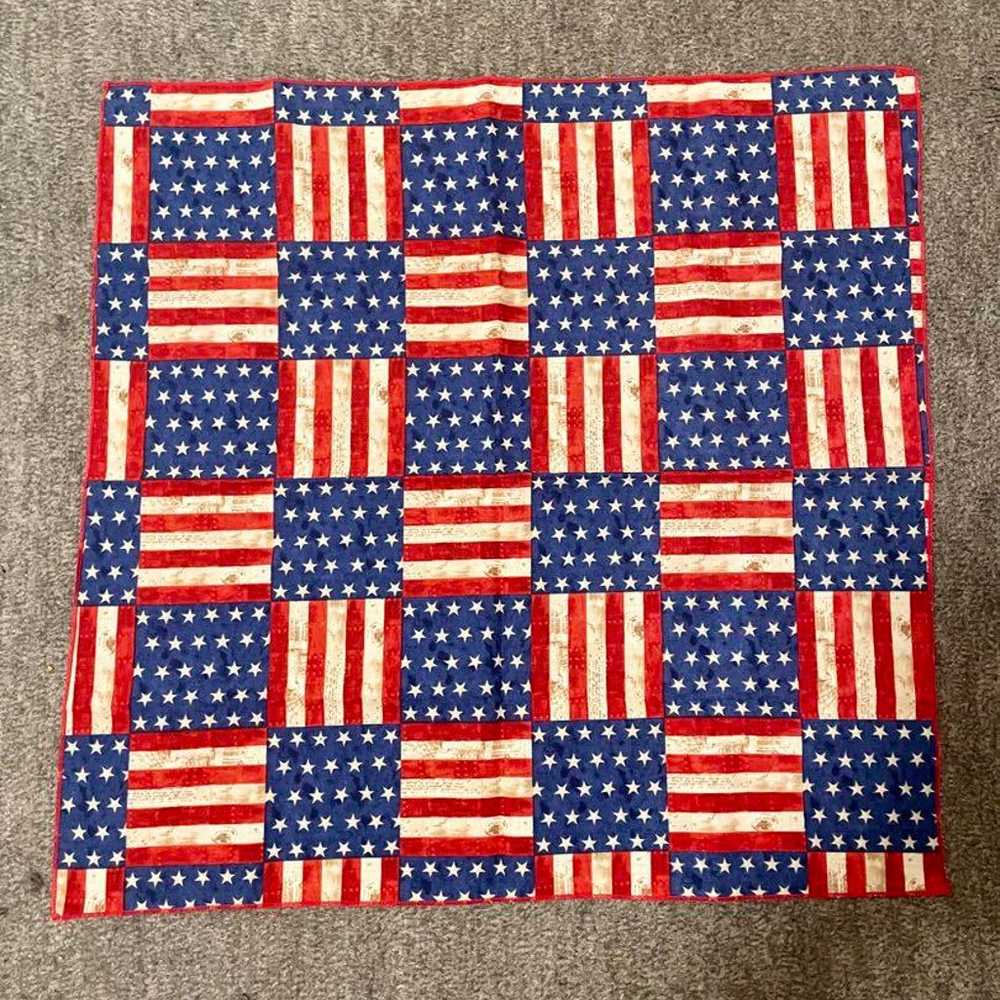 American flag vintage bandana - image 1