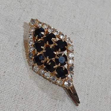 Vintage 1970-80s Crystal Hair Clip - image 1