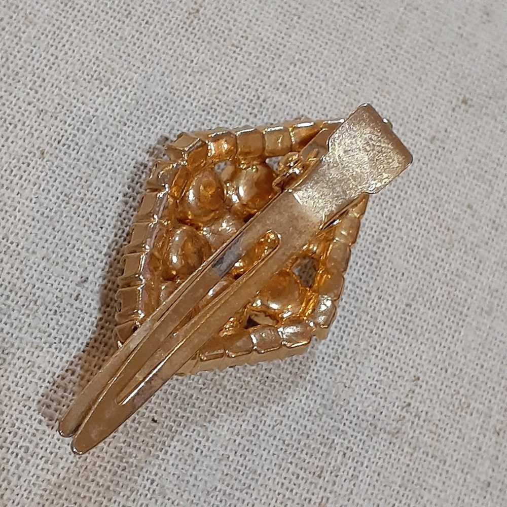 Vintage 1970-80s Crystal Hair Clip - image 3