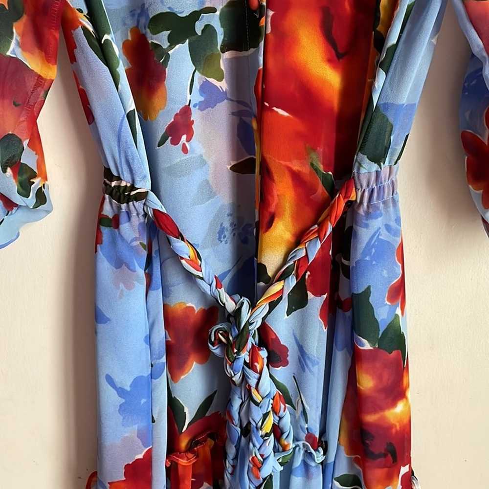 MISA Marsala Floral Shirtdress - image 7