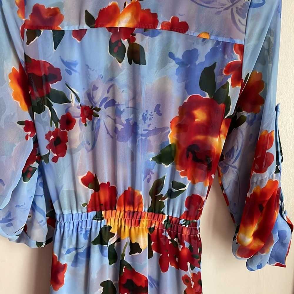 MISA Marsala Floral Shirtdress - image 9